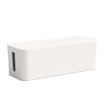 電源線收納盒  03 白中  1個