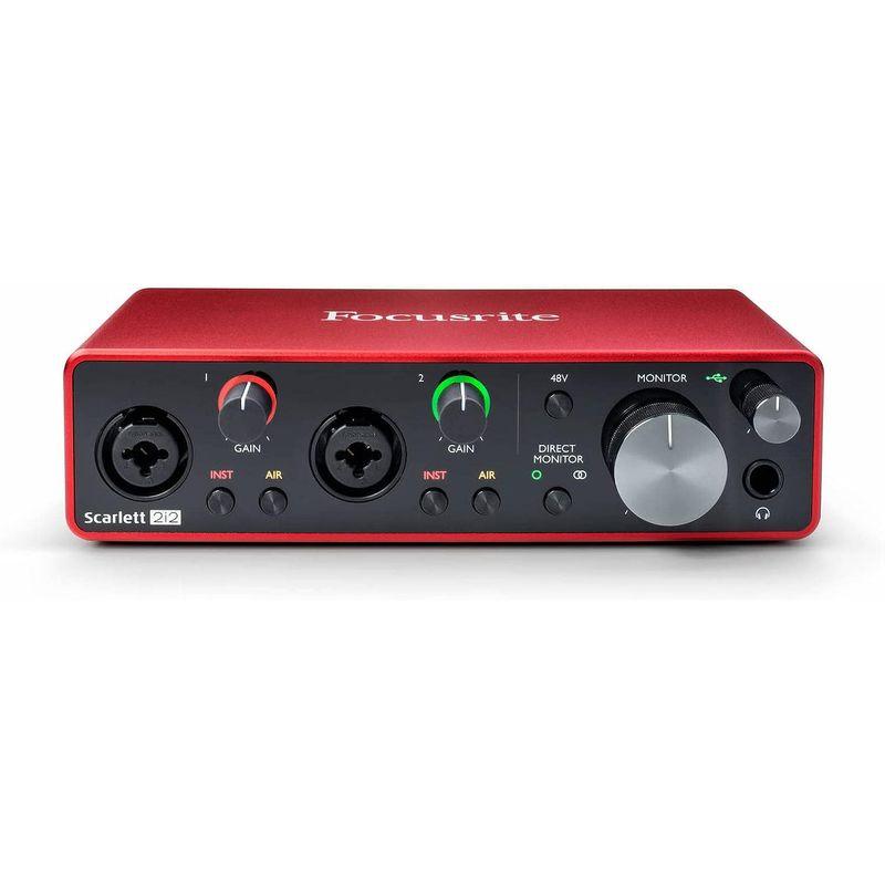 Focusrite フォーカスライト Scarlett 2i2 G3 USB 2.0 Type C オーディオ・インターフェース