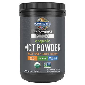 Garden of Life, Dr. Formulated 生酮，有機中鏈甘油三酯粉，10.58 盎司（300 克）