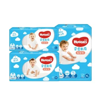 HUGGIES 好奇 雲柔乾爽黏貼型紙尿褲/尿布 M/L/XL