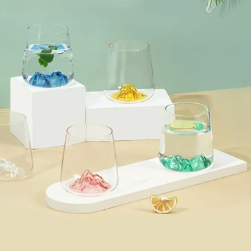 日本FOREVER 日式酒杯/秋名山杯/觀山玻璃杯/威士忌-6入組 - 隨機色6色