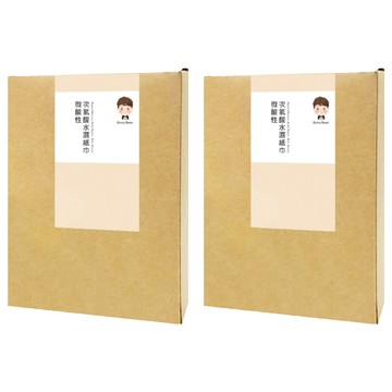 Bubu Boss 寶寶次氯酸水微酸性濕紙巾 無酒精 無香精 無色素添加 嬰幼兒安心使用 方便攜帶  24片  2盒