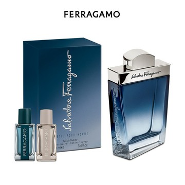 【FERRAGAMO】藍色經典男性淡香水100ml(贈隨機小香x2.附紙袋)