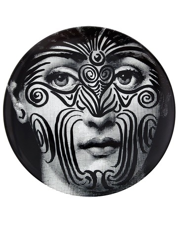 Fornasetti - printed plate - unisex - One Size - Black