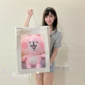 卡娜赫拉娃娃禮品袋 正版授權 16英吋 卡娜赫拉玩偶 小雞P助 卡娜兔兔 小花束 Kanahei 生日禮物 情人節禮物