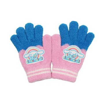 大耳狗童繡片羽毛手套