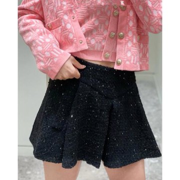 2023法式粗花呢蓬蓬短款裙褲MFPSH00453
