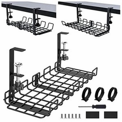 ケーブルトレー デスク下 ケーブルオーガナイザー Quszmd ワイヤーケーブルトレー 穴あけ不要 天板1 6cm設置可能 配線 整理 机の下 ケーブ Nbqlczk71t レコーディング Pa機材 Valleymill Com
