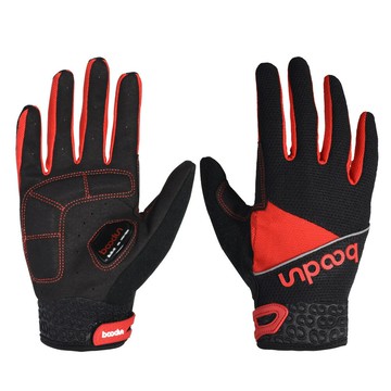 BOODUN/博頓秋季長指山地自行車 硅膠手掌全指騎行手套