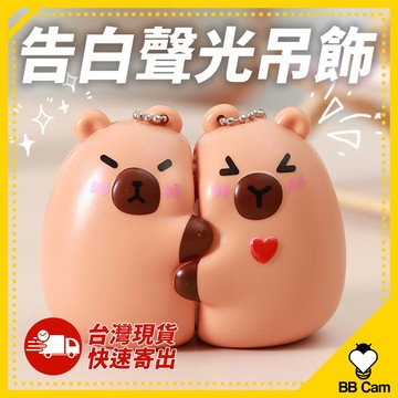 卡皮巴拉吊飾 抱抱造型 告白神器 卡皮巴拉聲光吊飾 水豚鑰匙圈 情侶必備 可愛水豚君吊飾 創意禮物 鑰匙圈 情侶掛件