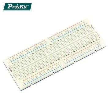 台灣寶工ProsKit免焊測試板萬用電路板840圓孔麵包板實驗板BX-4112N(可拼接)