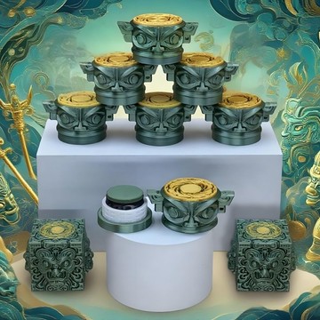 ✨店長優選✨三星堆 巧克盒 塔悟姆、圓形巧克專用軟質內槽不傷粉 底部磁吸