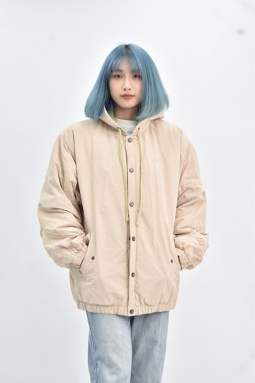 (M) wv pro ject 連帽粉色外套
