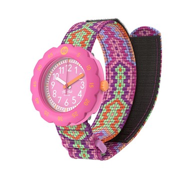 FlikFlak 兒童手錶 LOOP IN PINK 兒童禮物 FPSP072 (34.75mm)【官方旗艦店】