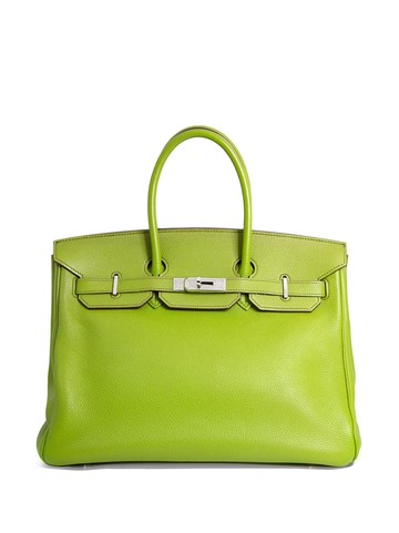 Hermès - 2007 pre-owned Birkin 35 handbag - women - Leather - One Size - Green