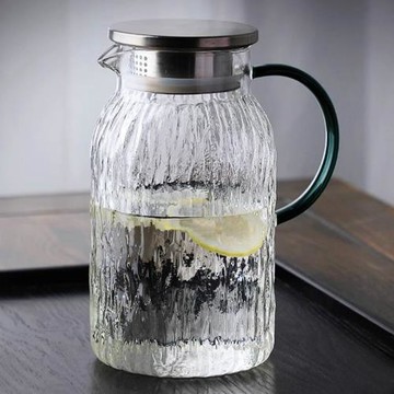 冷水壺耐高溫樹紋家用涼水壺杯大容量客廳玻璃壺泡茶壺套裝高顏值