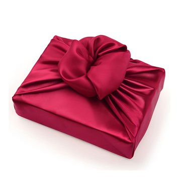 緞面包袱巾  紫紅色  10個