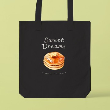 SWEET DREAMS_貓與鬆餅 / 可容納 A3 尺寸的托特包