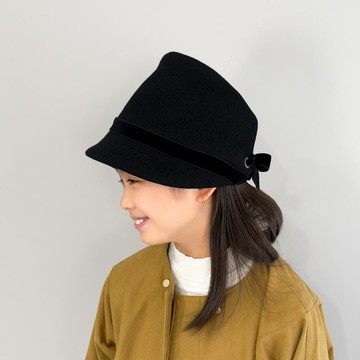 限量發售 羊毛鋪棉帽子【黑色】兒童款