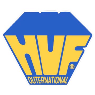【HUF】HF251Z30199F BIG BLOCK STICKER 防水 貼紙 車貼 安全帽貼 (1入)