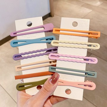 網紅碎發一字夾后腦勺夾子頭飾年新款劉海側邊發夾女夏季發卡