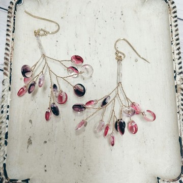 串珠 編織 耳環耳夾 波卡