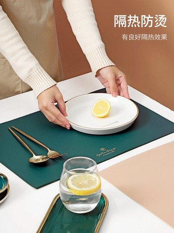 隔熱墊餐桌墊防燙防水防油鍋墊碗菜墊子西餐墊北歐式ins高檔奢華