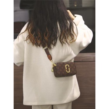 法國高級感復古相機包女2025新款印花小方包百搭單肩斜挎包