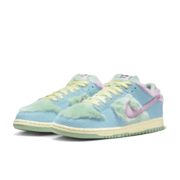 Verdy x Nike Dunk SB Low 藍綠粉絨毛 大尺碼 聯名款 燈芯絨 休閒鞋 男鞋 FN6040-400