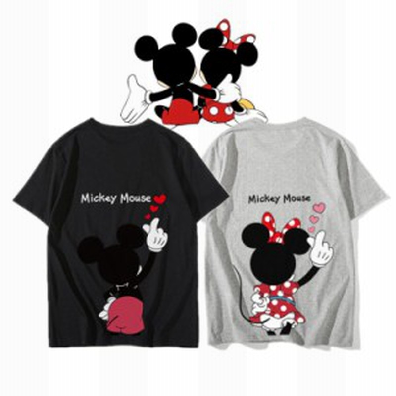 7色 2タイプ ディズニー 半袖tシャツ 綿100 ミッキーマウス ミニーちゃん コットンtシャツ ｔ Shirt 大きいサイズ トップス ペアル 通販 Lineポイント最大1 0 Get Lineショッピング