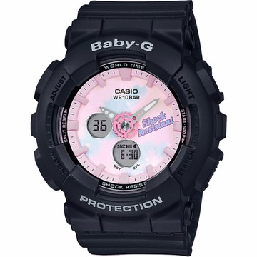 CASIO 卡西歐 Baby-G 大人氣俏皮渲染手錶 雙12購物節 送禮首選-黑 BA-120T-1A