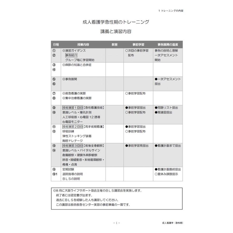 成人看護学急性期　実習前トレーニング／小林 久子、松井 幸子