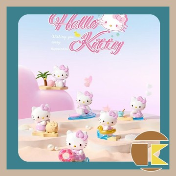 【11月預購】 HELLO KITTY心動假日系列手辦盲盒 名創優品 盲盒 盒玩 收藏 娛樂 一中盒6入