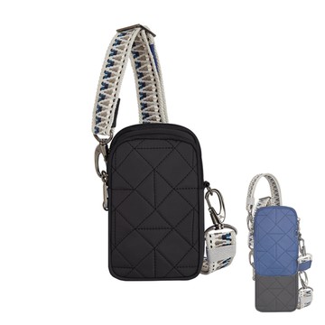 Travelon Boho防盜隨身斜背包(TL-43621)(美國防盜包/小方包/拉鍊上鎖/波西米亞背帶/手機包/RFID/GetSport)