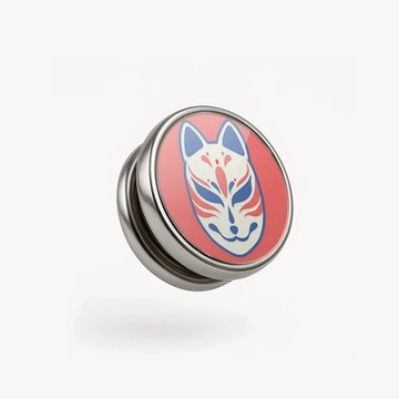 狐面/安全帽裝飾面釦 SunBrother孫氏兄弟 安全帽面釦 安全帽面扣 面釦 三扣式面釦 面扣 安全帽零件 配件