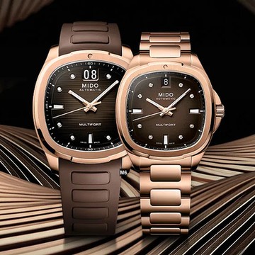 MIDO美度 廣告對錶 先鋒TV大日期窗巧克力40/35㎜ M6(M0495263729100/M0493073329600)