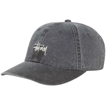 STUSSY 1311163 BASIC WASHED LOW PRO CAP 老帽 / 棒球帽 (水洗碳灰色)