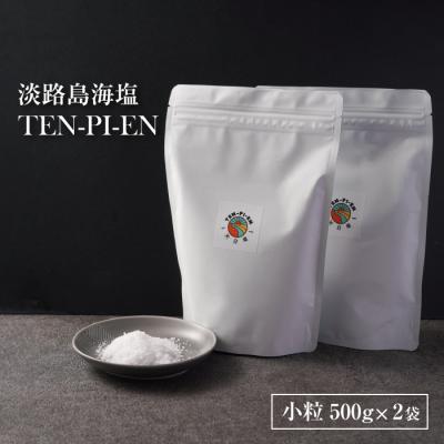 ふるさと納税 淡路市 淡路島海塩 TEN-PI-EN 小粒1kg(500g×2袋)