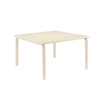 Aalto Table 81C 方桌（原木色、75 x 75 公分）