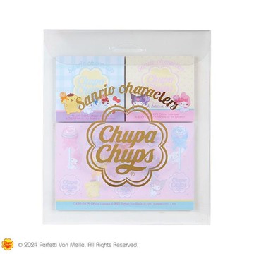 小禮堂 三麗鷗大集合 自黏便利貼組 (ChupaChups  加倍佳2.0)