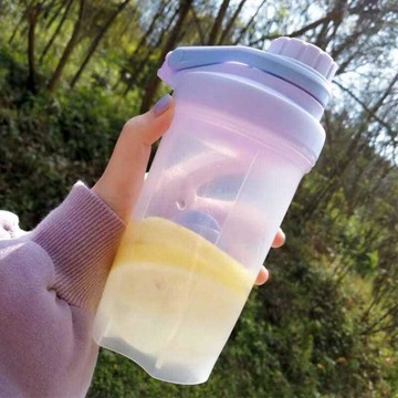 特價下殺👏多肉葡萄紫色大容量水杯隨手杯塑料水瓶杯子可愛純色透明學生夏天
