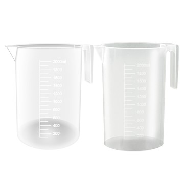 量杯 塑膠量杯 PP刻度杯 2000ml 耐熱量杯 刻度水杯 塑量桶 加厚手柄 刻度量杯 塑膠燒杯 165-PPC2000