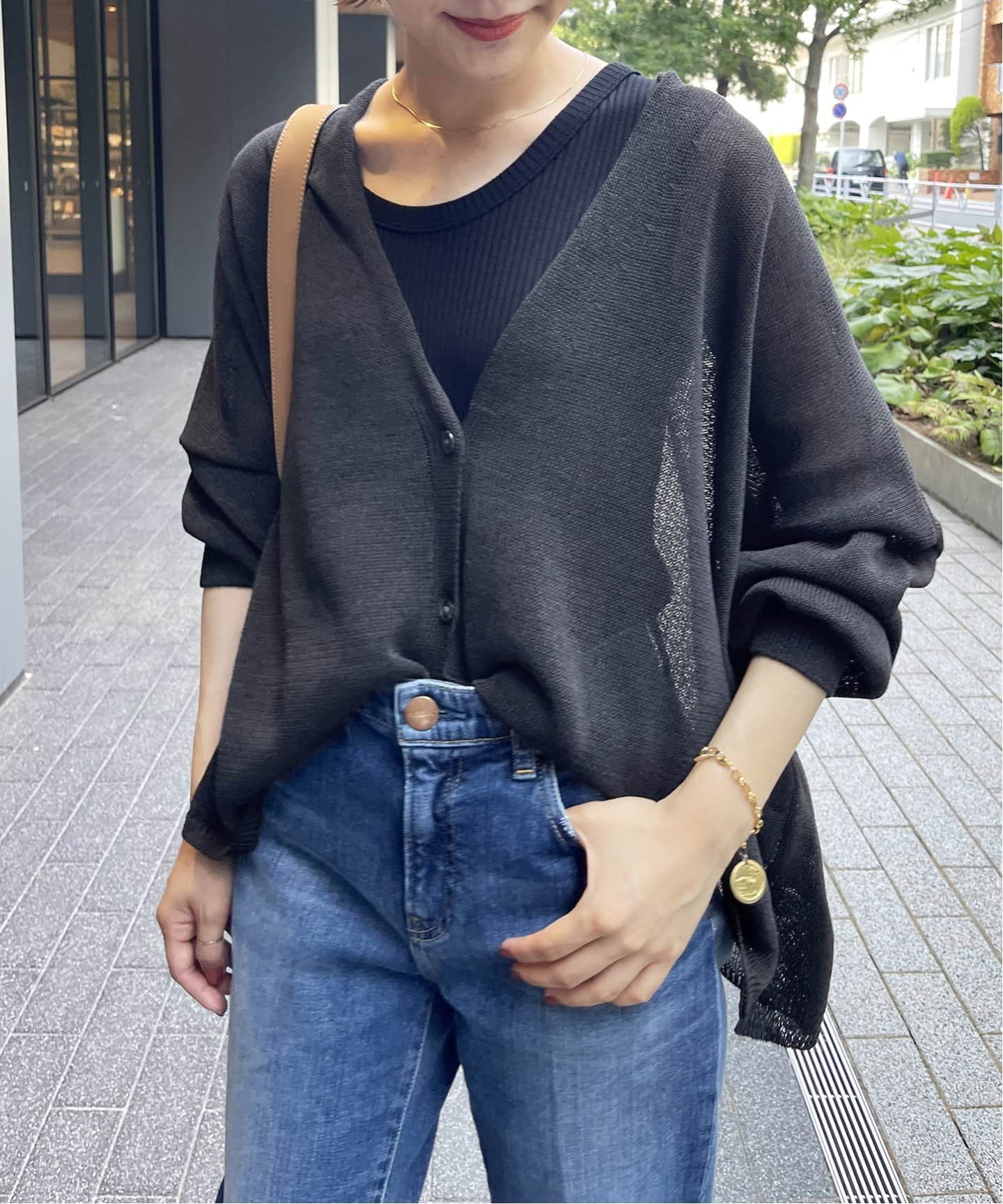 お試し価格！】 カーディガン ニット シンプル 無地 hideout.lk