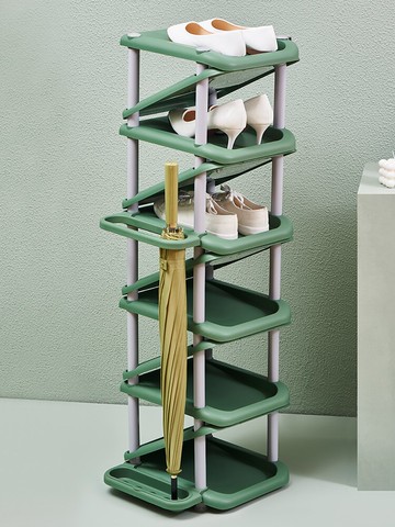 網紅鞋架塑料宿舍簡易門口家用窄小多層鞋柜經濟型放鞋子收納神器