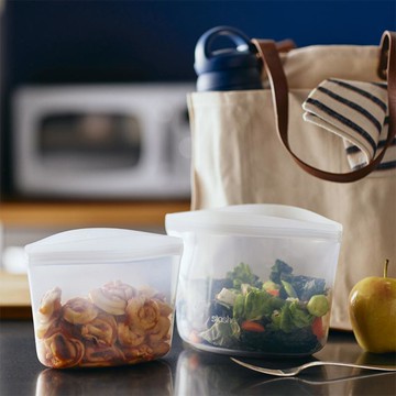 Bowl 碗形矽膠密封袋-M (雲霧白/綠/黃) 黃