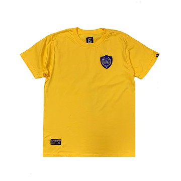 繡花章TEE, 黃色