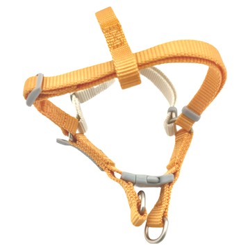 尾巴與我 新經典 犬快套胸背帶 快速穿戴 柔軟厚實尼龍 強韌安全車縫 獨家配件扣  XS(頸圍29~38cm 胸圍32~43cm 繩寬1cm)  杏黃色  1個