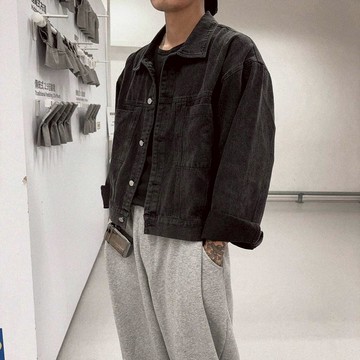 TOP_KOREA 正韓 復古短版牛仔外套 H1311