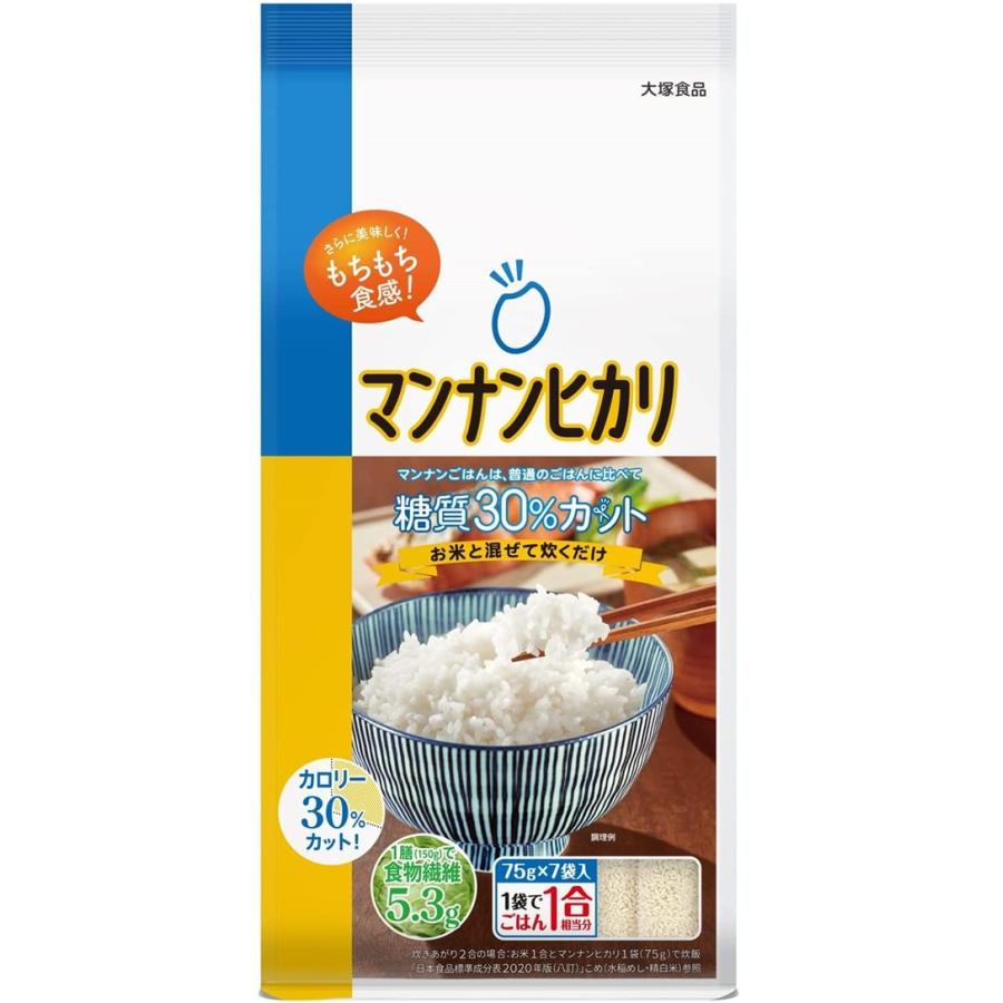 大塚食品 マンナンヒカリ スティックタイプ 525g (75g x 7袋)