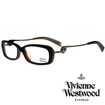 Vivienne Westwood 英國薇薇安魏斯伍德光學鏡框★復古不規則音符鏡腳★英倫龐克風(古銅黑) VW20101